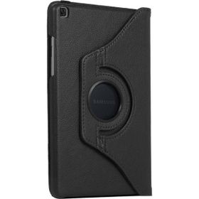 Microsonic 360 Rotating Samsung Galaxy Tab A 8.0'' T350 Siyah Deri Tablet Kılıfı