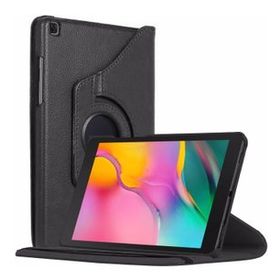 Microsonic 360 Rotating Samsung Galaxy Tab A 8.0'' T350 Siyah Deri Tablet Kılıfı