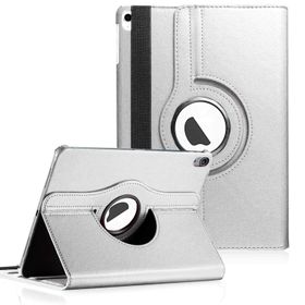 Microsonic 360 Rotating Stand Deri iPad 5 Gümüş Kılıf