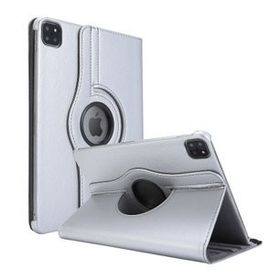 Microsonic 360 Rotating Stand Deri iPad 5 Gümüş Kılıf