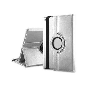 Microsonic 360 Rotating Stand Deri iPad 5 Gümüş Kılıf