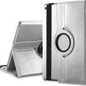 Microsonic 360 Rotating Stand Deri iPad 5 Gümüş Kılıf