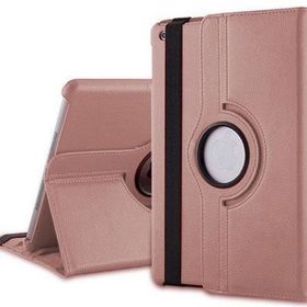 Microsonic 360 Rotating Stand Deri iPad 5 Rose Gold Kılıf