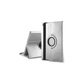 Microsonic 360 Rotating Stand Deri iPad Air 2 Gümüş Kılıf