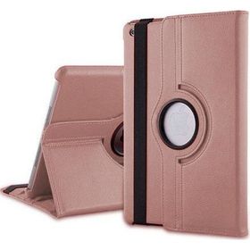 Microsonic 360 Rotating Stand Deri iPad Air 2 Rose Gold Kılıf