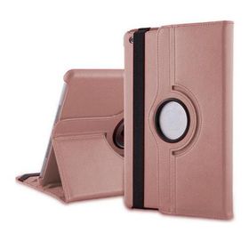 Microsonic 360 Rotating Stand Deri iPad Air 2 Rose Gold Kılıf
