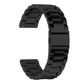 Microsonic Amazfit Bip 3 Pro Siyah Metal Stainless Steel Kordon