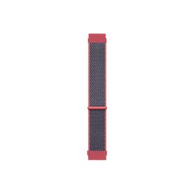 Microsonic Amazfit Bip U Hasırlı Woven Sport Loop Koyu Pembe Kordon