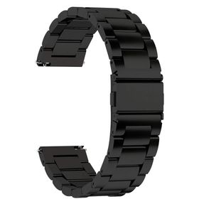 Microsonic Amazfit Bip U Metal Stainless Steel Siyah Kordon