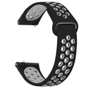 Microsonic Amazfit Bip U Pro Rainbow Sport Band Siyah Gri Kordon