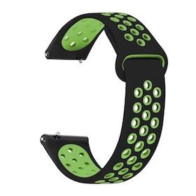 Microsonic Amazfit Bip U Pro Rainbow Sport Band Siyah Yeşil Kordon