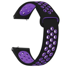 Microsonic Amazfit Bip U Rainbow Sport Band Siyah Mor Kordon