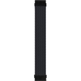 Microsonic Amazfit GTR 2E 47 mm Medium 155 mm Braided Solo Loop Band Siyah Kordon