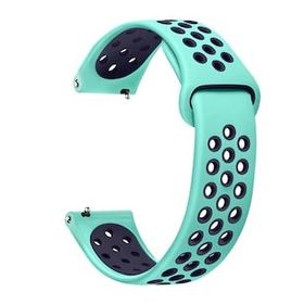 Microsonic Amazfit GTR 2E 47 mm Rainbow Gently Band Yeşil Lacivert Kordon
