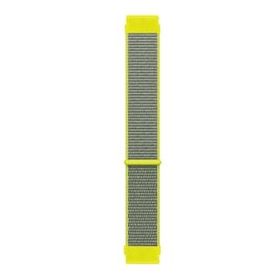 Microsonic Amazfit GTR 2E 47 mm Woven Sport Loop Sarı Hasırlı Kordon
