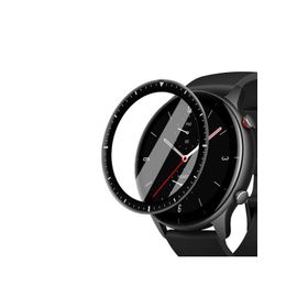 Microsonic Amazfit GTR 2e 47mm Tam Kaplayan Nano Cam Siyah Ekran Koruyucu