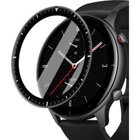 Microsonic Amazfit GTR 2e 47mm Tam Kaplayan Nano Cam Siyah Ekran Koruyucu