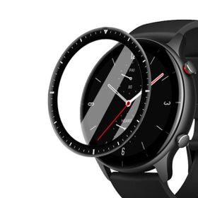Microsonic Amazfit GTR 2e 47mm Tam Kaplayan Nano Cam Siyah Ekran Koruyucu