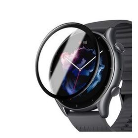 Microsonic Amazfit GTR 3 Pro Tam Kaplayan Nano Cam Siyah Ekran Koruyucu