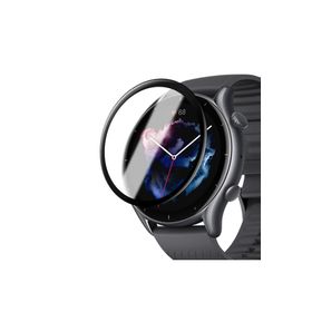 Microsonic Amazfit GTR 3 Pro Tam Kaplayan Nano Cam Siyah Ekran Koruyucu