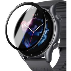 Microsonic Amazfit GTR 3 Pro Tam Kaplayan Nano Cam Siyah Ekran Koruyucu