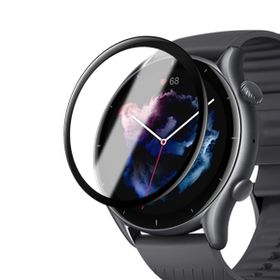 Microsonic Amazfit GTR 3 Pro Tam Kaplayan Nano Cam Siyah Ekran Koruyucu