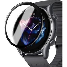 Microsonic Amazfit GTR 3 Pro Tam Kaplayan Nano Cam Siyah Ekran Koruyucu