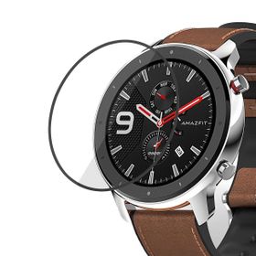 Microsonic Amazfit GTR 47mm Tam Kaplayan Nano Cam Siyah Ekran Koruyucu
