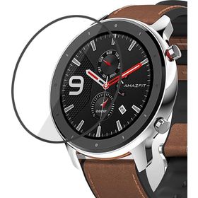 Microsonic Amazfit GTR 47mm Tam Kaplayan Nano Cam Siyah Ekran Koruyucu