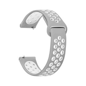 Microsonic Amazfit GTS 2 42 mm Beyaz Siyah Kordon