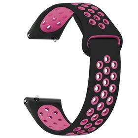 Microsonic Amazfit GTS 2 42 mm Rainbow Sport Band Siyah Mor Kordon