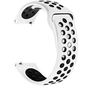 Microsonic Amazfit GTS 2 Mini 40 mm Gri Beyaz Rainbow Sport Band Kordon