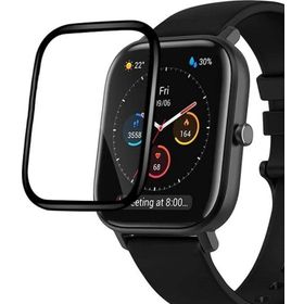 Microsonic Amazfit GTS 2 Mini Tam Kaplayan Nano Cam Siyah Ekran Koruyucu