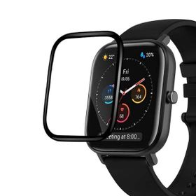 Microsonic Amazfit GTS 2 Mini Tam Kaplayan Nano Cam Siyah Ekran Koruyucu