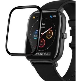 Microsonic Amazfit GTS 2 Mini Tam Kaplayan Nano Cam Siyah Ekran Koruyucu