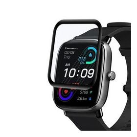Microsonic Amazfit GTS 2 Tam Kaplayan Nano Cam Siyah Ekran Koruyucu