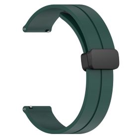 Microsonic Amazfit GTS 2E 42 mm Ribbon Line Koyu Yeşil Kordon