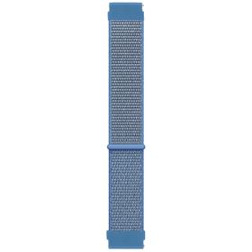 Microsonic Amazfit GTS 2E Uyumlu 42 mm Hasırlı Woven Sport Loop Mavi Kordon