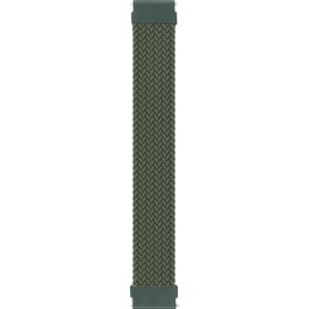 Microsonic Amazfit GTS 3 Braided Solo Loop Band Koyu Yeşil 155 mm Medium Kordon