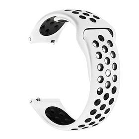 Microsonic Amazfit GTS 3 Siyah Beyaz Rainbow Sport Band Kordon