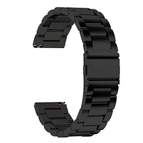 Microsonic Amazfit GTS 4 Mini Siyah Metal Stainless Steel Kordon