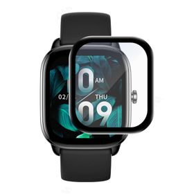 Microsonic Amazfit GTS 4 Mini Tam Kaplayan Siyah Nano Cam Ekran Koruyucu
