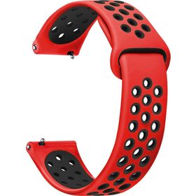 Microsonic Amazfit Pace Rainbow Gently Band Siyah Kırmızı Kordon