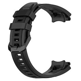 Microsonic Amazfit T-Rex 2 Silicone Sport Band Siyah Kordon