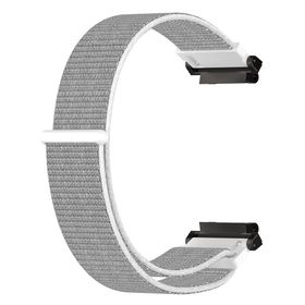 Microsonic Amazfit T-Rex 2 Woven Sport Loop Beyaz Hasırlı Kordon