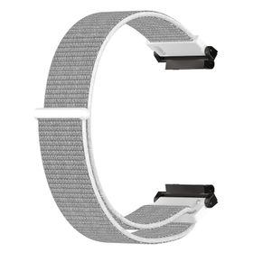 Microsonic Amazfit T-Rex 2 Woven Sport Loop Beyaz Hasırlı Kordon