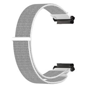 Microsonic Amazfit T-Rex 2 Woven Sport Loop Beyaz Hasırlı Kordon