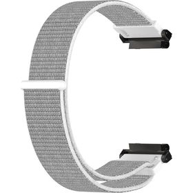 Microsonic Amazfit T-Rex 2 Woven Sport Loop Beyaz Hasırlı Kordon