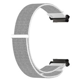 Microsonic Amazfit T-Rex 2 Woven Sport Loop Beyaz Hasırlı Kordon