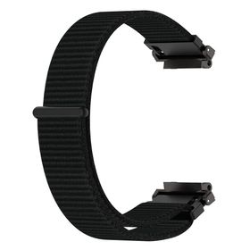 Microsonic Amazfit T-Rex 2 Woven Sport Loop Siyah Hasırlı Kordon